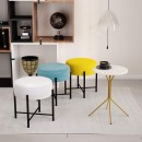 Стол журнальный Sheffilton SHT-CT12-1 артикул СЖ-114 золото/бетон хафит лм